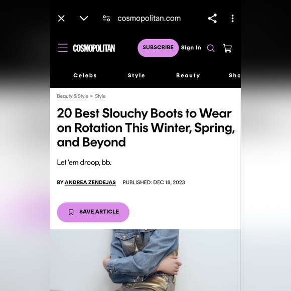 Revolve TORAL Slouch Boot In Brown - Picture 8 of 9